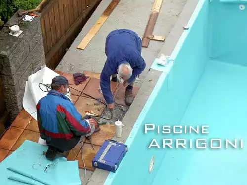 Rivestimento membrana in PVC  ultimi ritocchi