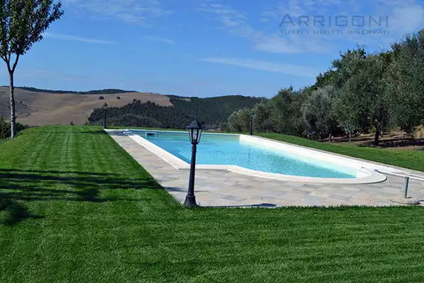  Piscina interrata 10x5 scala romana, bordo, marciapiede