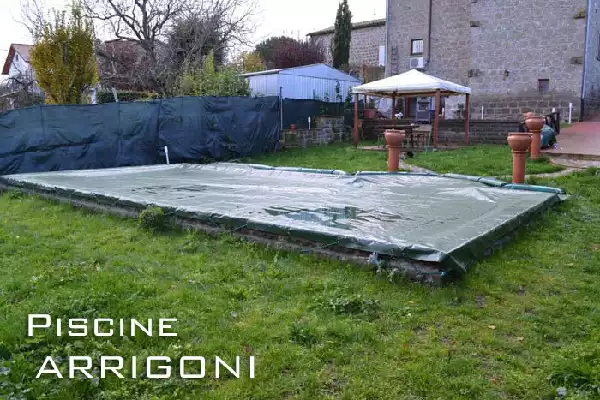 Telo verde nero di copertura invernale