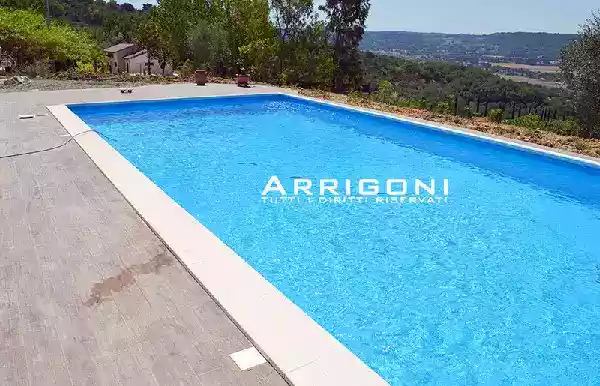 Piscina 5x12 rettangolare in pareti di acciaio