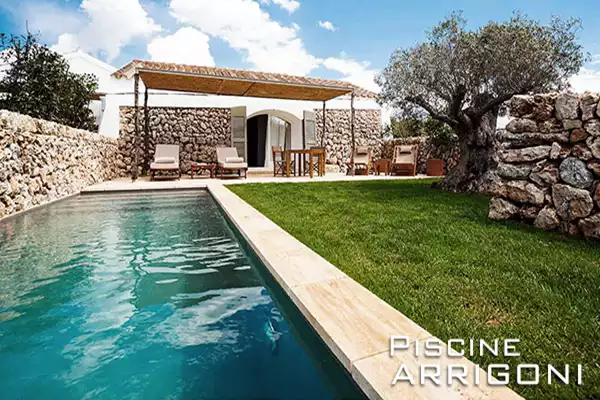 Piscina realizzata con in fai da te