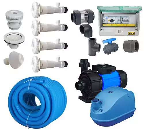 Kit idromassaggio a 4 bocchette con soffiante per aria terapia